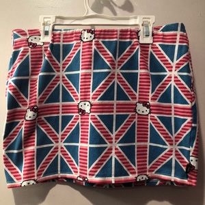 Hello Kitty Union Jack mini skirt